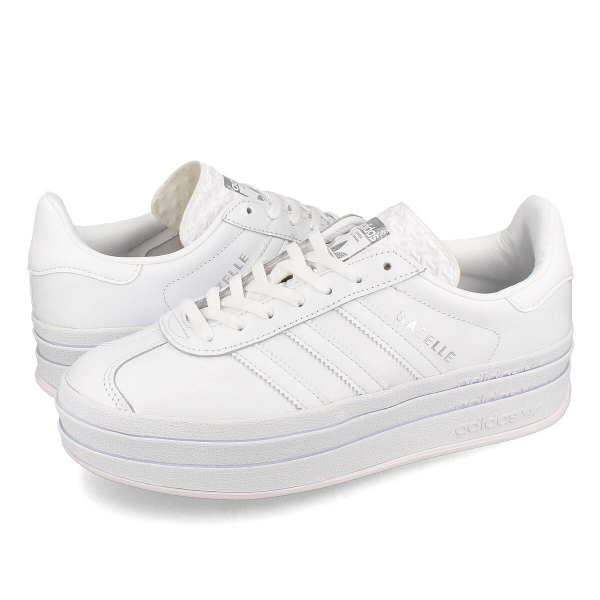 adidas GAZELLE BOLD "FOOTWEAR WHITE" IE5130 （フットウェアホワイト/フットウェアホワイト/フットウェアホワイト） adidas Originals GAZELLE（adidas Originals） メンズスニーカーの商品画像