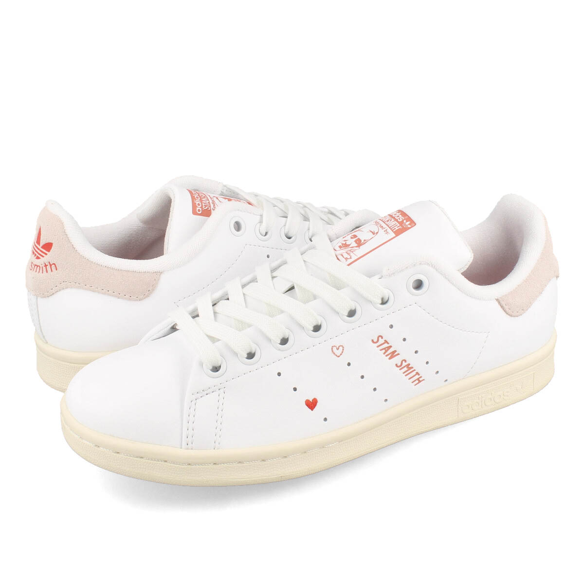 STAN SMITH "FOOTWEAR WHITE PUTTY MAUVE BRIGHT RED" IG8482 （フットウェアホワイト/パテモーブ/ブライトレッド）