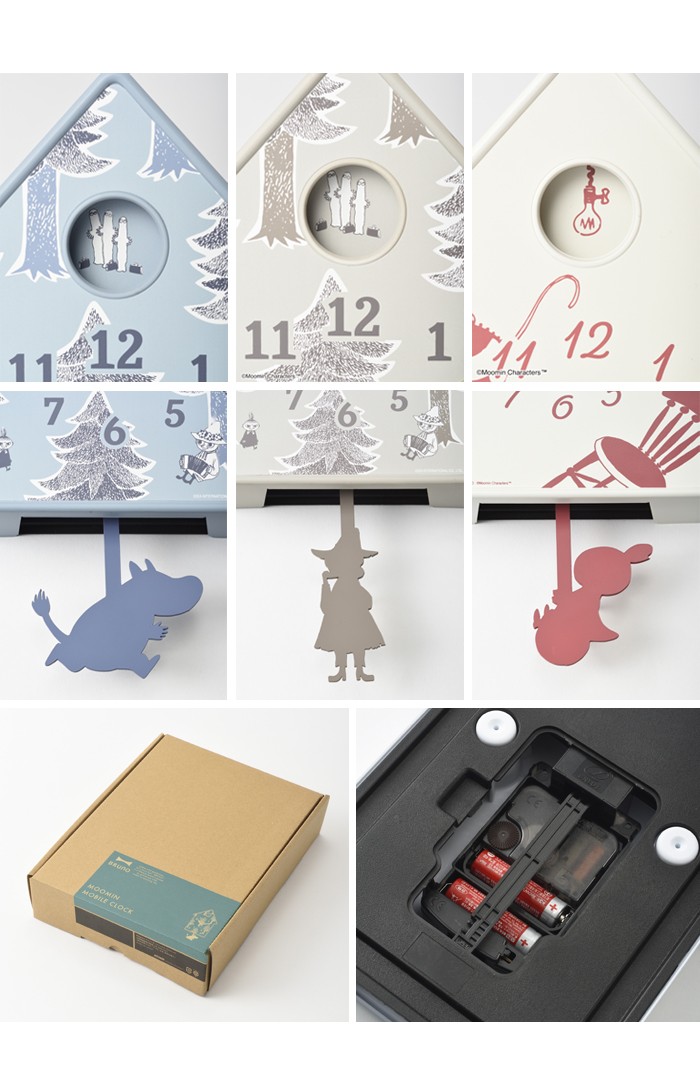 BRUNO 壁掛け時計 ムーミン モビールクロック 北欧 送料無料