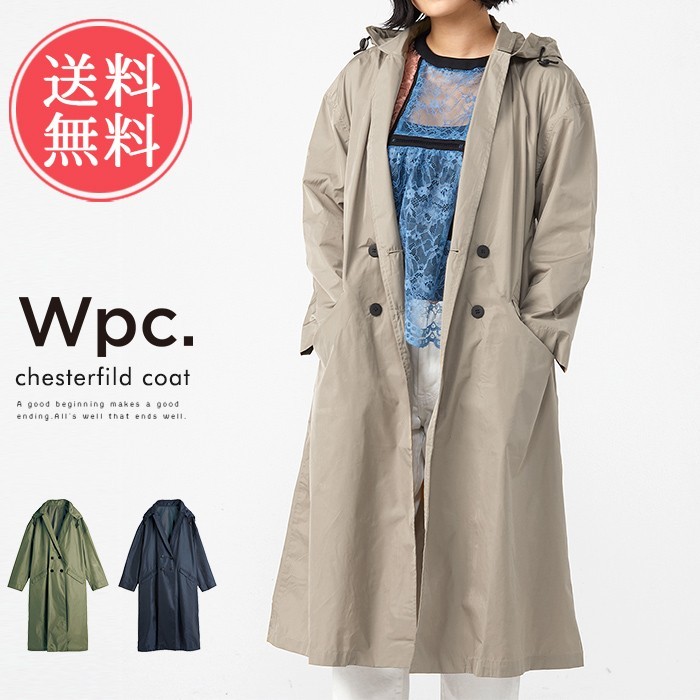 Wpc. チェスター レインコート 雨具 かっぱ カッパ 梅雨 夏 お洒落