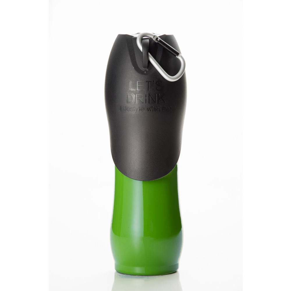 ルークラン 犬用 水筒 ROOP ステンレスボトル Lサイズ グリーン 犬用 携帯水筒、トリーツポーチの商品画像