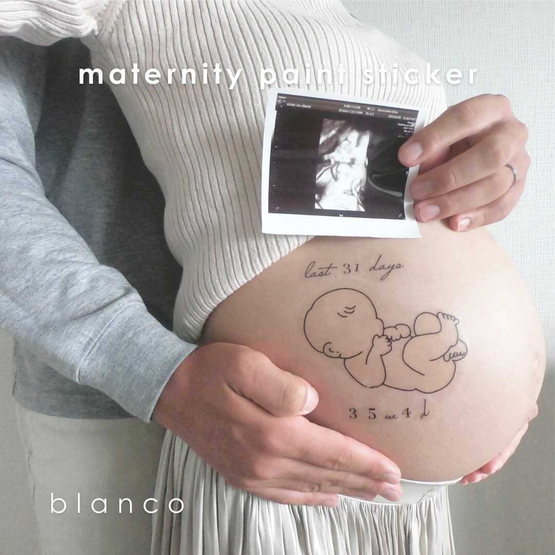 blanco maternity - paint seal maternity photo tattoo seal pregnancy memory photo photograph birth preparation swing 