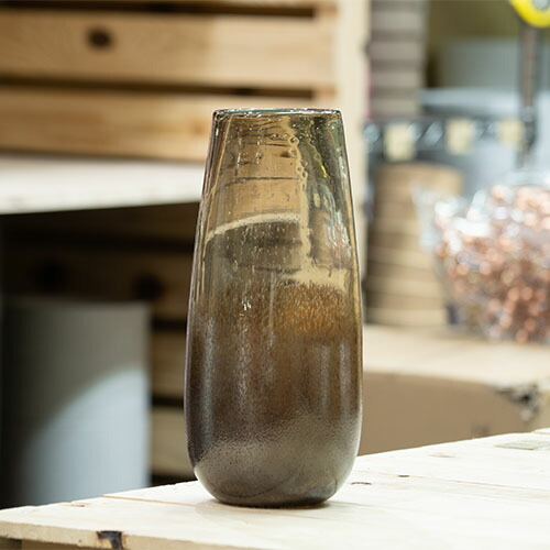 激安大特価 資材 アレンジメント用品 花 花用 フラワーアレンジメント 花瓶 花器 フラワーベース Dgグラスベースf12xh27 ブランド ダークブラウン 花瓶 花器 Www We Job Com