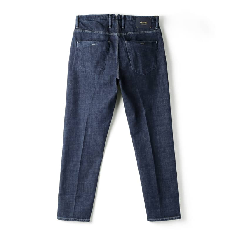 INCOTEX BLUE DIVISION / INCOTEX blue ti Vision tapered Fit monkey to real woshudo stretch cropped pants Denim (BDPX0001-02615 W2)