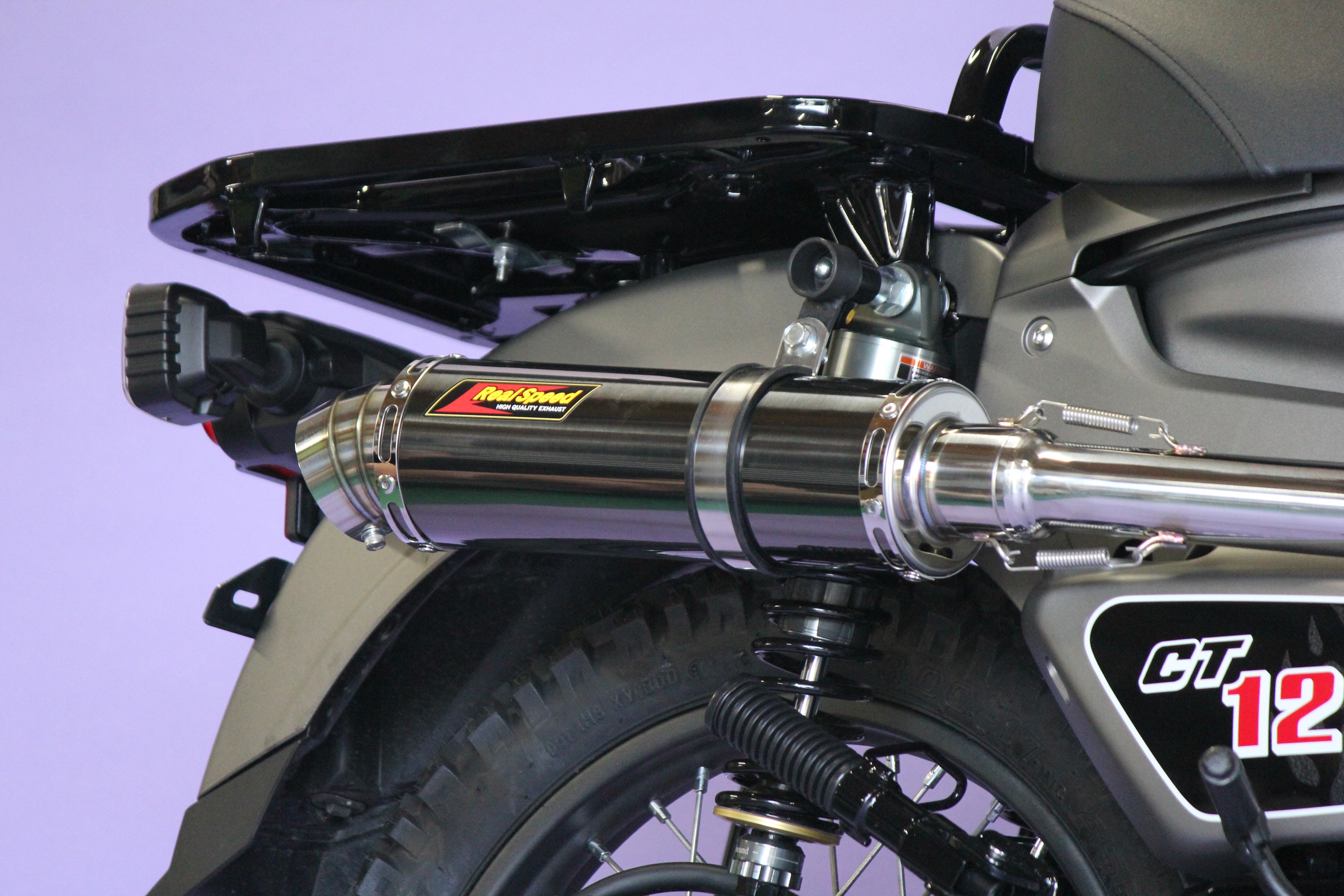 [ последняя модель соответствует ] Hunter Cub мотоцикл muffler CT125 8BJ-JA65 2BJ-JA55 2020 год ~ Blade нержавеющая сталь черный цвет muffler Honda custom детали 