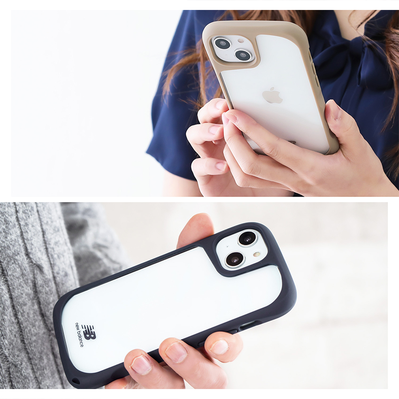 смартфон кейс iPhone15 прозрачный New Balance New balance ударопрочный кейс iPhone14 iPhone13 задняя сторона бренд кейс популярный модный 