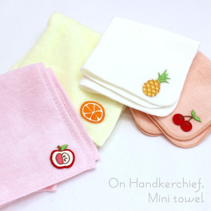 ハンカチやタオルに