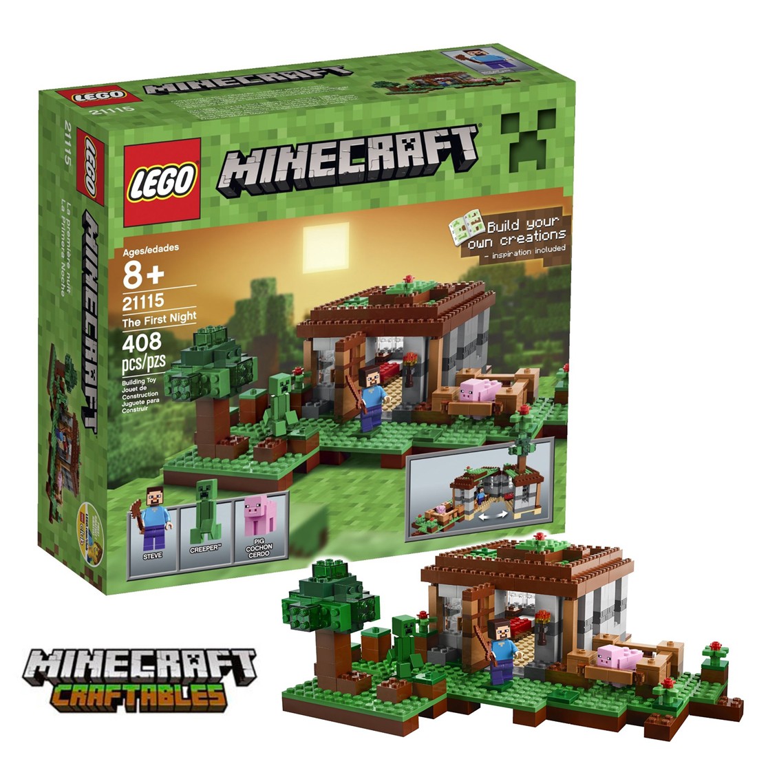 21最新のスタイル Minecraft 中古 Lego The Night はじめての夜 First B00jmv7k42