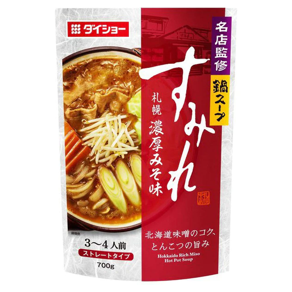 ダイショー ダイショー 名店監修鍋スープ すみれ 札幌濃厚みそ味 700g×1個 なべつゆ、なべスープの商品画像