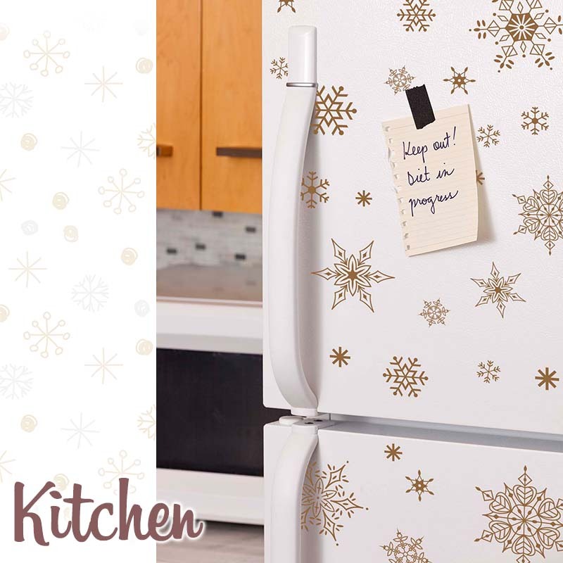 ウォールステッカー はがせる シール 壁紙 クリスマス 飾り 雪の結晶 ゴールド オーナメント クリスマスツリー サンタクロース オーナメント W0135 ウォールステッカーのスクウェア 通販 Yahoo ショッピング