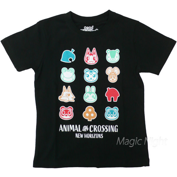  Animal Crossing футболка Icon KIDS черный чёрный футболка Gather! Animal Crossing товары 