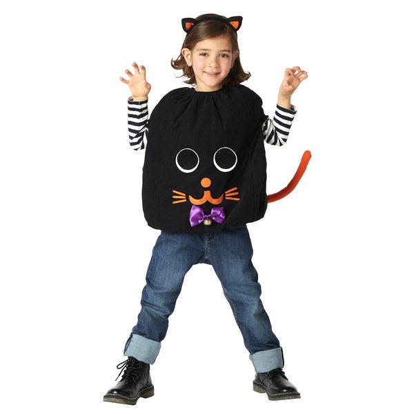  Kids Smile кошка детский Halloween чёрный кошка костюм костюм 