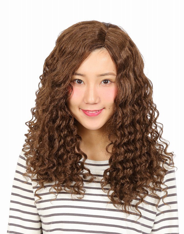 katsu Land wave hair - wig wig cosplay so bar ju tea . tea color Brown 