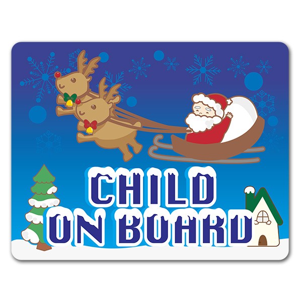 車ステッカー クリスマス 夜空を飛ぶサンタクロース Child On Board チャイルドオンボード 車マグネットステッカー ゆうパケット対応210円 A マグネットパークyahoo 店 通販 Yahoo ショッピング