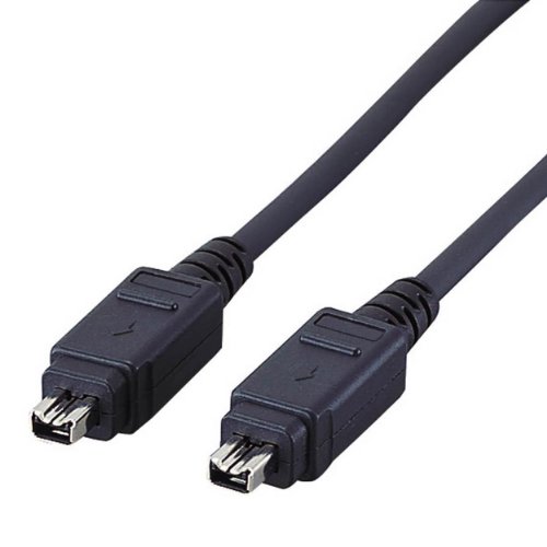  Elecom USB cable [FireWire] IEEE1394 400(i.LINK*DV) 4pin-4pin 1m black IE-441BK