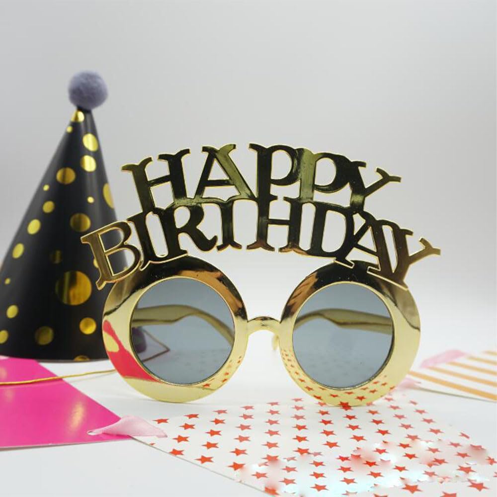 [ESJNNK] party очки 2 шт. комплект HAPPY BIRTHDAY день рождения очки поверхность белый фотография для реквизит глаз украшение симпатичный очки party g