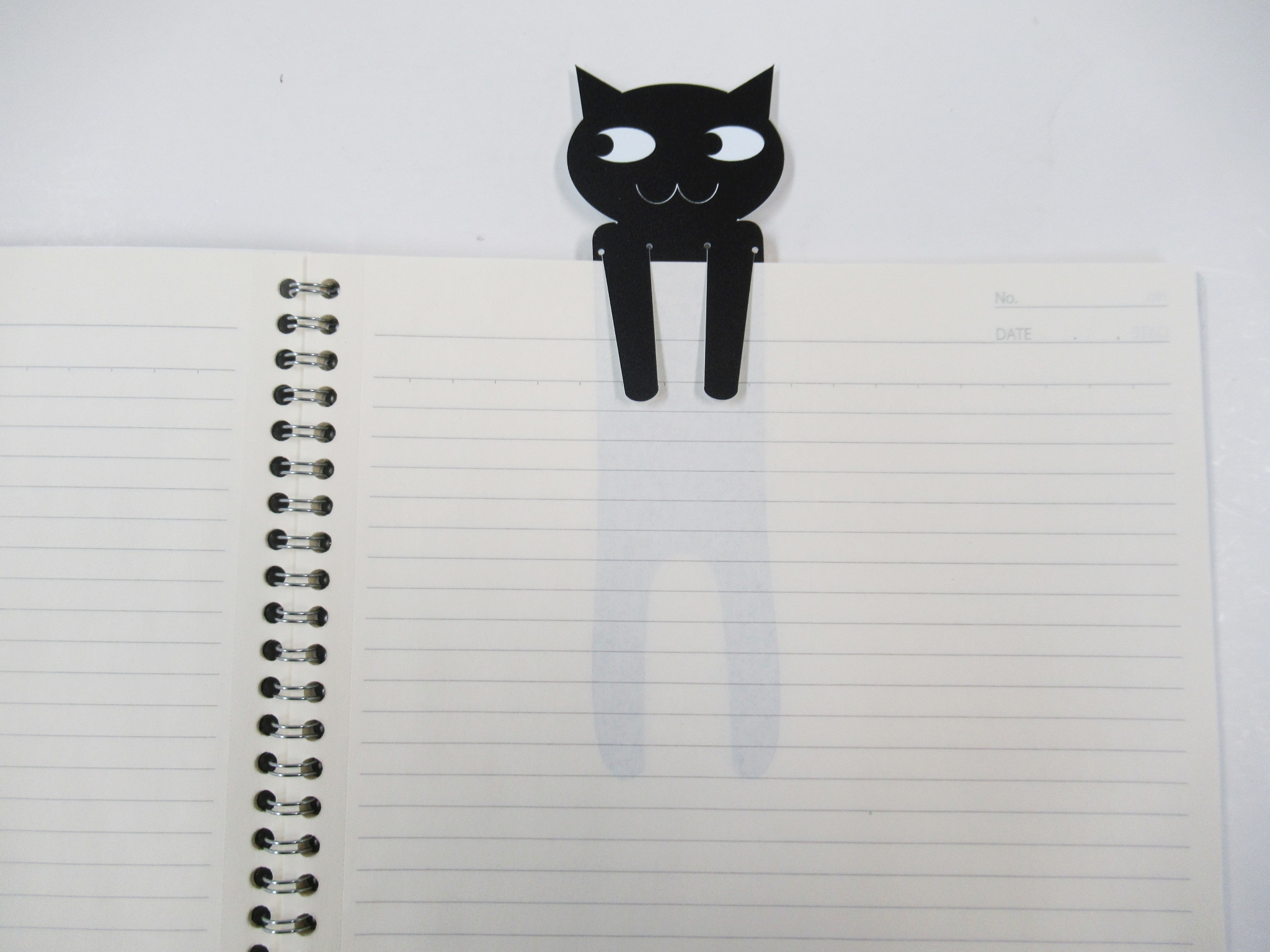  чёрный кошка Kuroneko плёнка зажим рекламная закладка 4 шт. комплект . книжка Mark книжка маркер (габарит) .. кошка кошка животное животное популярный модный симпатичный смешанные товары сделано в Японии 