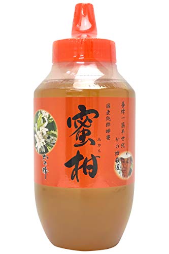 かの蜂 国産 みかん蜂蜜 とんがり容器 1000g×1個の商品画像