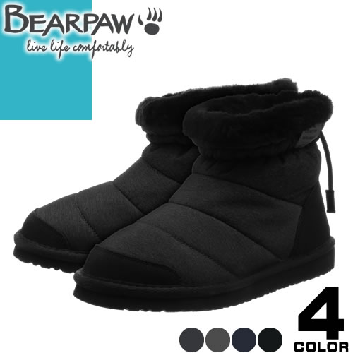  Bear pau snow boots snowshoes winter boots short boots lady's boa protection against cold water-repellent slide . not outdoor brand present black black 