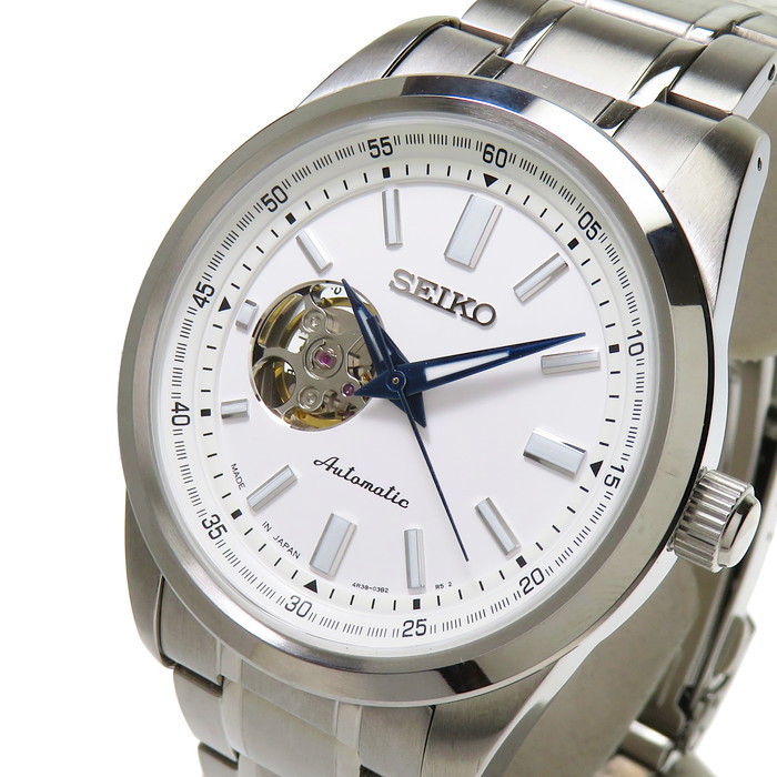 SEIKO SEIKO SELECTION メンズ メカニカル シルバーバンド SCVE049（ホワイト） SEIKO SELECTION メンズ腕時計の商品画像