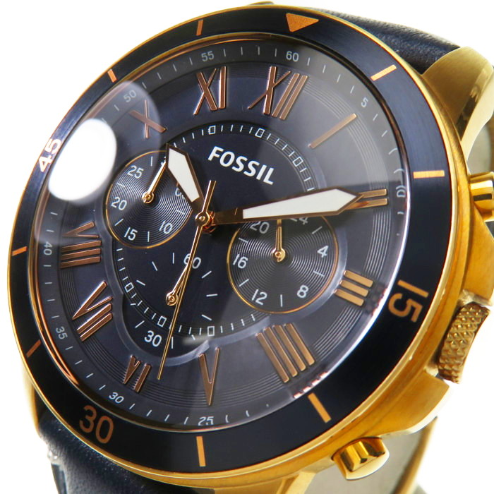 FOSSIL グラント スポーツ クロノグラフ ブルーレザーウォッチ FS5237 メンズ腕時計 - 最安値・価格比較 - Yahoo!ショッピング