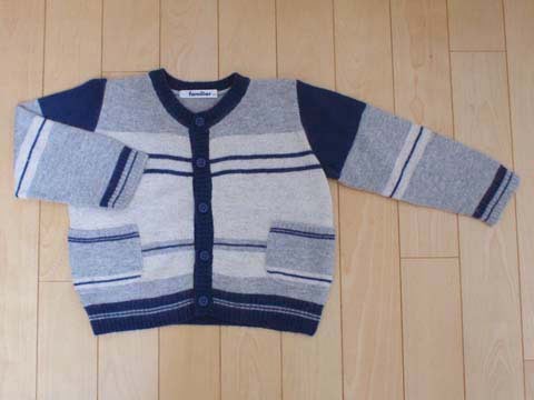  Familia детская одежда familiar ребенок одежда мужчина девочка кардиган 80cm *2 Kids baby boys девушки outlet утилизация online 