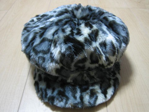roni.RONI.ro колено roni outlet ребенок одежда девочка Casquette шляпа ...48cm искусственный мех Leopard кремовый цвет осень-зима *4 девушки женщина . Kids 