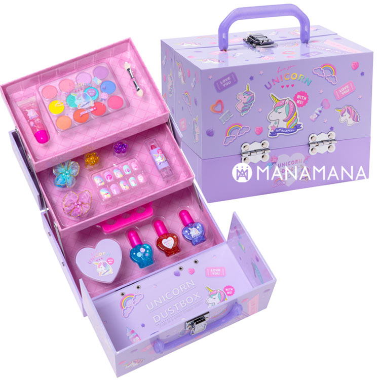  make-up set for children Kids Unicorn make-up box girl elementary school student cosme set cosmetics toy safety birthday Christmas present 5 -years old 6 -years old 7 -years old 8 -years old 