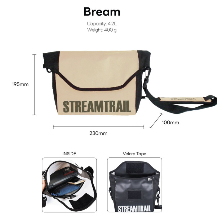 StreamTrail Stream Trail сумка сумка Breamb Lee m водонепроницаемый плечо сумка 4.2L водонепроницаемый сумка на плечо уличный рыбалка 