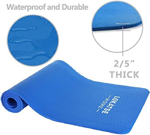  йога коврик фитнес LOKATSE HOME All Purpose Thick Yoga Mat with Carrying Strap High Density No