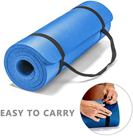  йога коврик фитнес LOKATSE HOME All Purpose Thick Yoga Mat with Carrying Strap High Density No