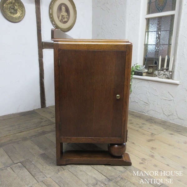  England antique furniture sideboard cabinet display shelf cupboard wooden oak Britain SIDEBOARD 6216d