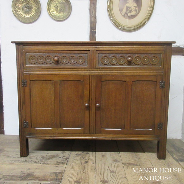  England antique furniture CC41 sideboard cabinet display shelf cupboard wooden oak Britain SIDEBOARD 6376d