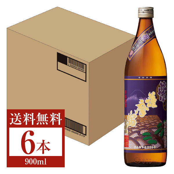 芋焼酎 紫 薩摩富士 25度 900ml × 6本 瓶 芋焼酎の商品画像