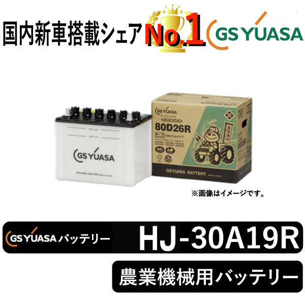 GSユアサ GS YUASA 豊年満作GYN 農業機械専用バッテリー GYN-30A19R 自動車用バッテリーの商品画像