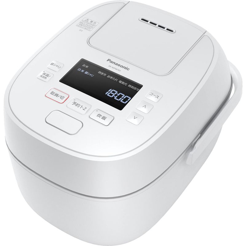 Panasonic Panasonic 可変圧力IHジャー炊飯器 おどり炊き SR-MPW101-W （ホワイト） おどり炊き 炊飯器本体の商品画像