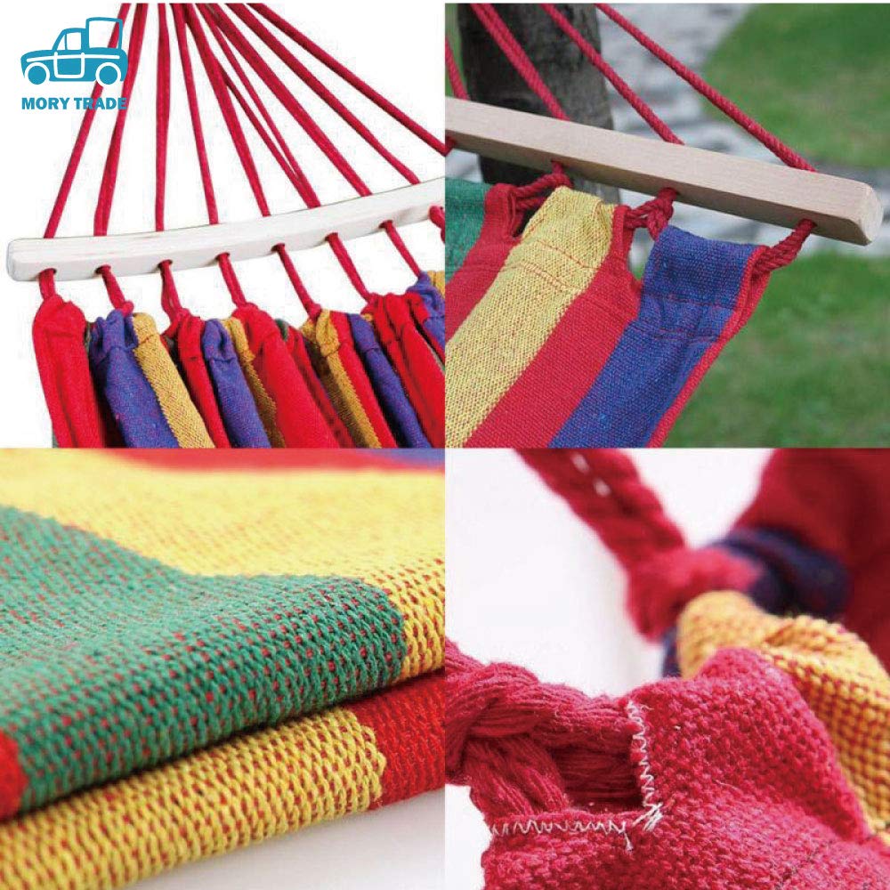 morytrade hammock cloth made tree frame attaching outdoor camp interior (1 person for red )