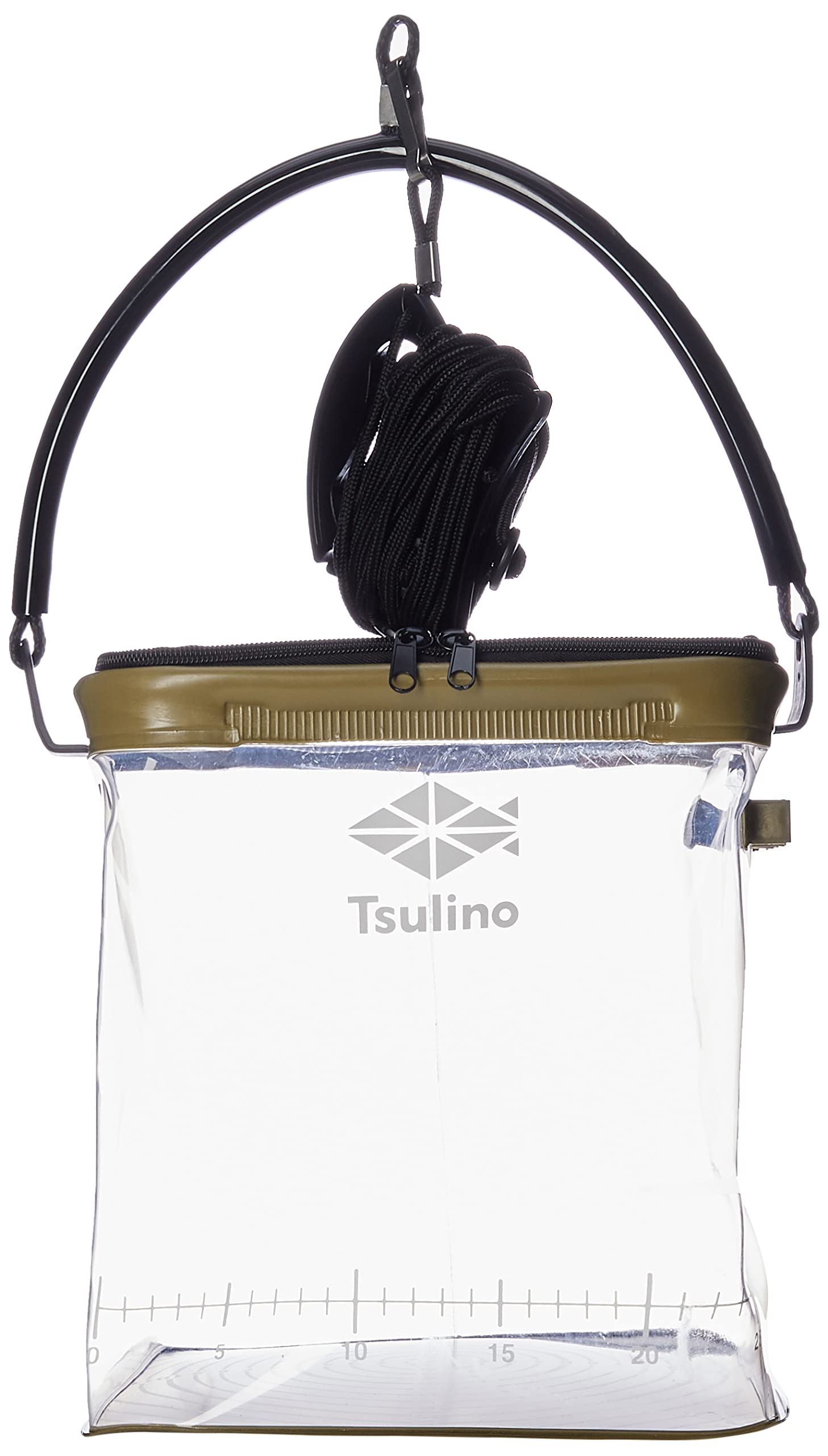 tsulino прозрачный память ведро 24cm хаки 