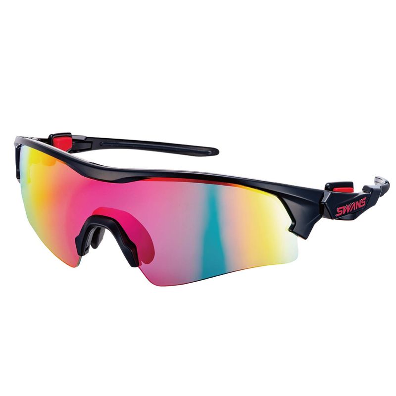 SWANS ( Swanz ) спортивные солнцезащитные очки FACEONE лицо one FO-3501 BK сделано в Японии зеркало линзы черный × черный 
