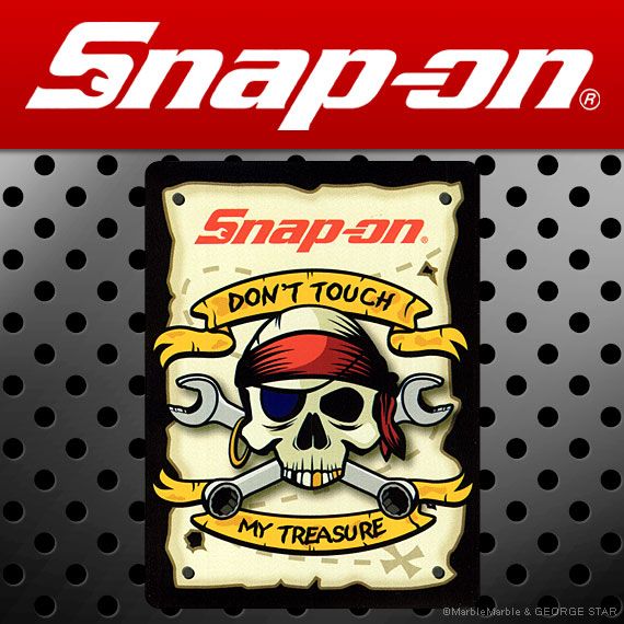 H4 Snap-on Snap-on american стикер Pirates Skull DON'T TOUCH MY TREASURE 017 american смешанные товары 