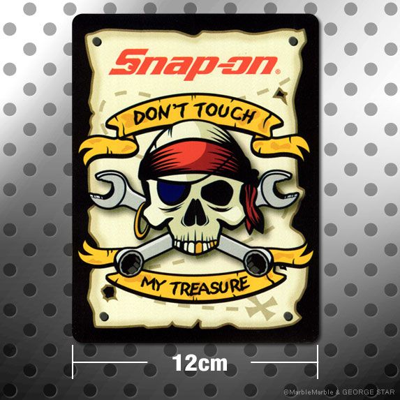 H4 Snap-on Snap-on american стикер Pirates Skull DON'T TOUCH MY TREASURE 017 american смешанные товары 