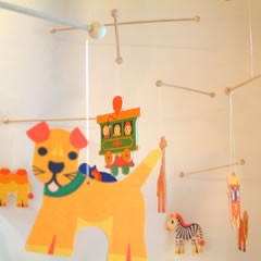 [ mobile судно ] деревянная игрушка baby ребенок часть магазин 