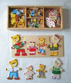 [ надеты . изменение мозаика ... семья ] деревянная игрушка игра 