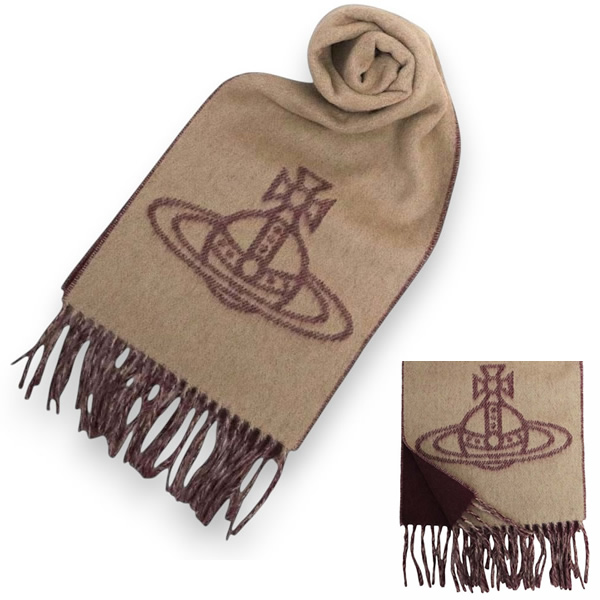 マフラー 25-W00ZH-C406 （キャメル）