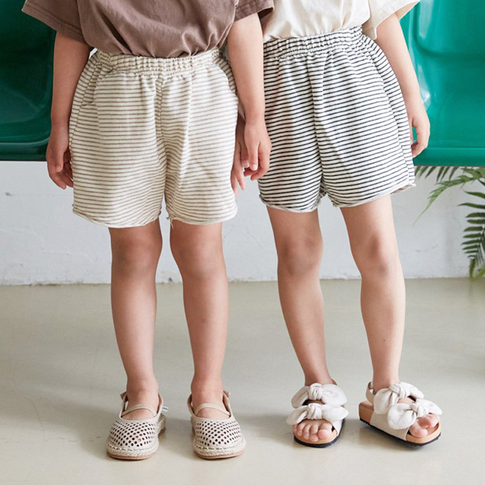 ショートパンツ スウェット おしゃれ 夏服 ボーダー 半ズボン くすみカラー ボトムス 快適 保育園着 韓国子供服 男の子 女の子 80cm 90cm 100cm 110cm 1cm 555 072 マリンキャッスル キッズ服 ベビー 通販 Yahoo ショッピング