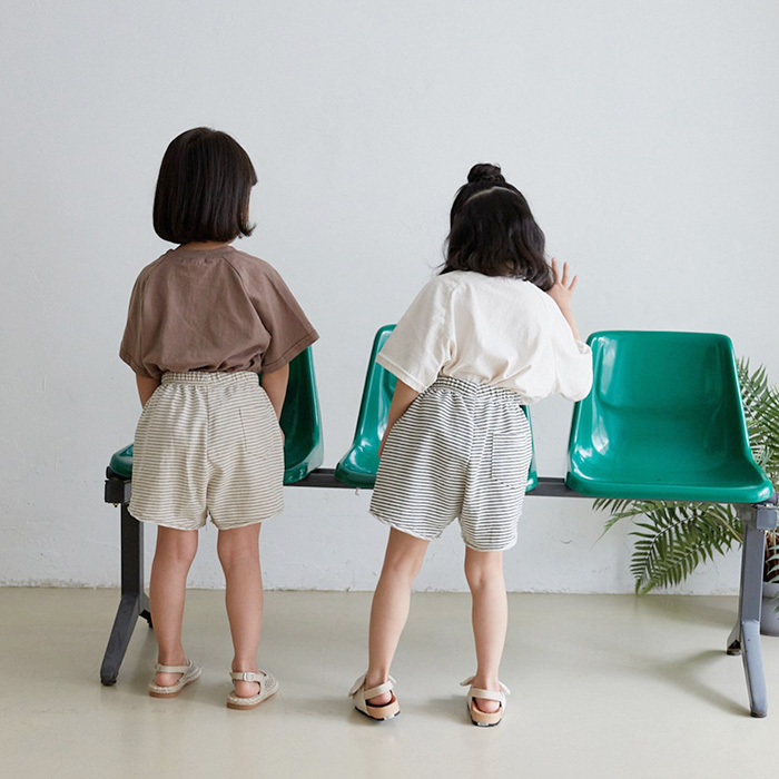 ショートパンツ スウェット おしゃれ 夏服 ボーダー 半ズボン くすみカラー ボトムス 快適 保育園着 韓国子供服 男の子 女の子 80cm 90cm 100cm 110cm 1cm 555 072 マリンキャッスル キッズ服 ベビー 通販 Yahoo ショッピング