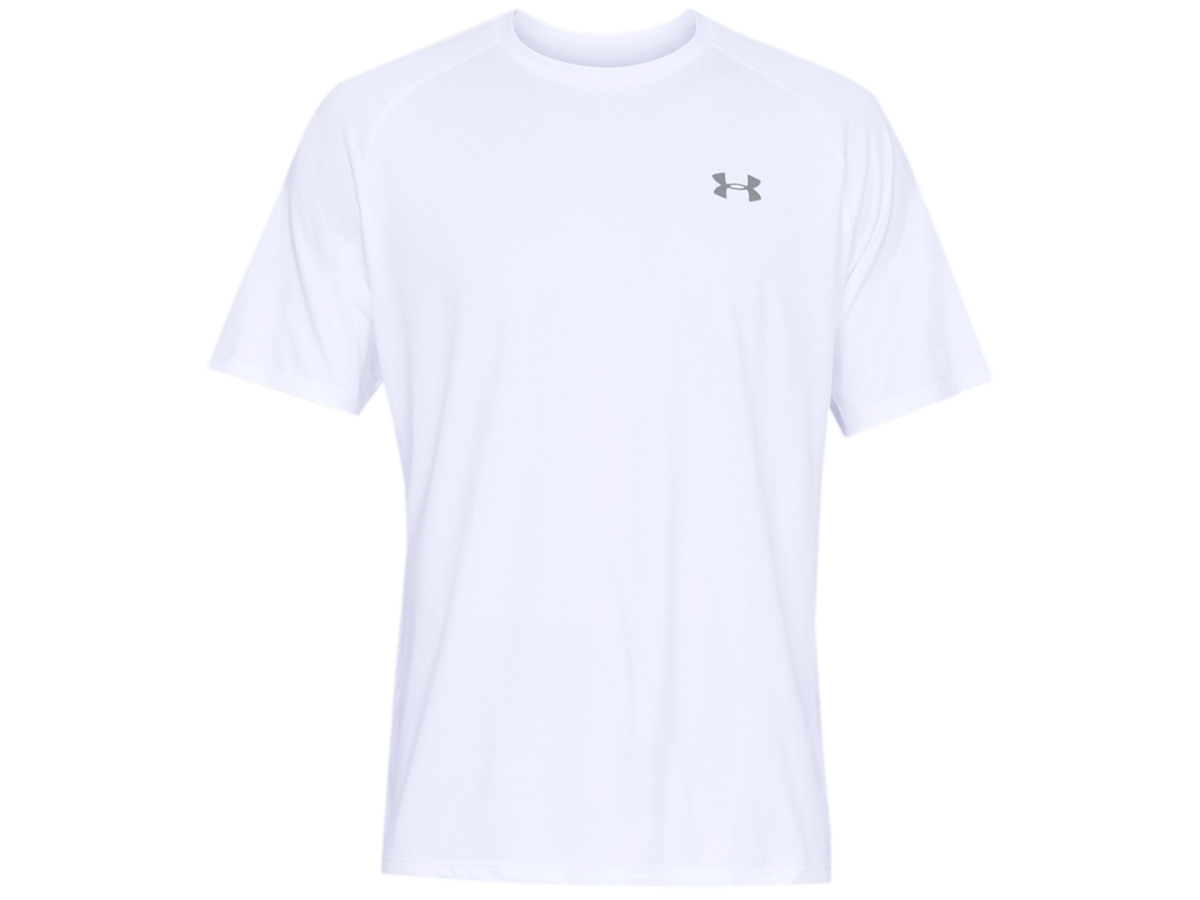  Under Armor UNDER ARMOUR UA Tec 2.0 Short рукав футболка мужской весна лето белый спорт тренировка короткий рукав футболка 1358553-100