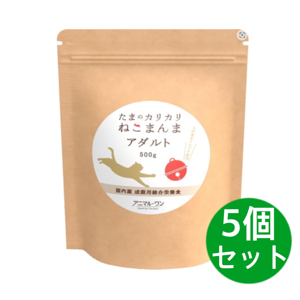アニマル・ワン アニマル・ワン たまのかりかりねこまんま アダルト（総合栄養食）500g×5個 猫用ドライフードの商品画像