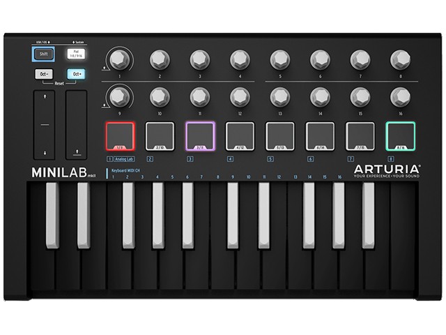 Arturia MiniLab MKII INVERTED MIDI controller [ courier service ][ classification C]