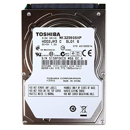 TOSHIBA MK3259GSXP ［320GB］ 内蔵型ハードディスクドライブ